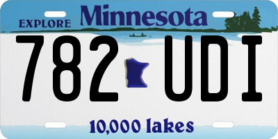 MN license plate 782UDI