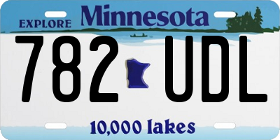 MN license plate 782UDL