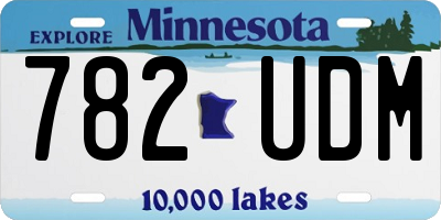 MN license plate 782UDM