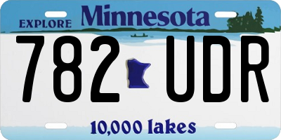 MN license plate 782UDR