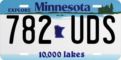 MN license plate 782UDS