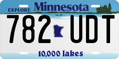 MN license plate 782UDT