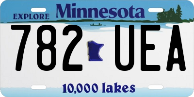 MN license plate 782UEA