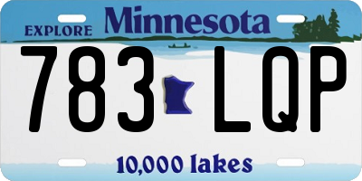 MN license plate 783LQP