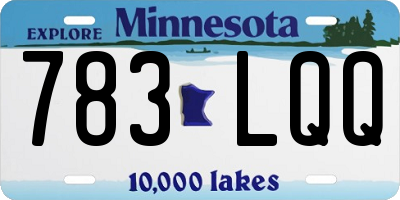 MN license plate 783LQQ