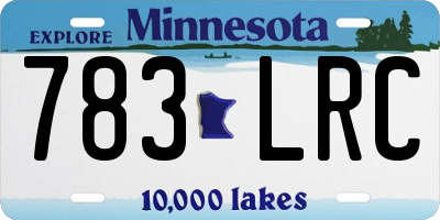 MN license plate 783LRC