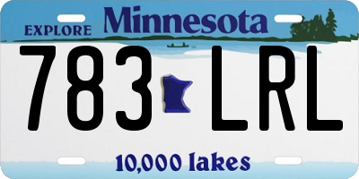 MN license plate 783LRL