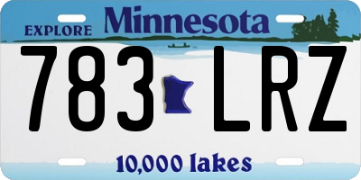 MN license plate 783LRZ