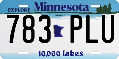 MN license plate 783PLU