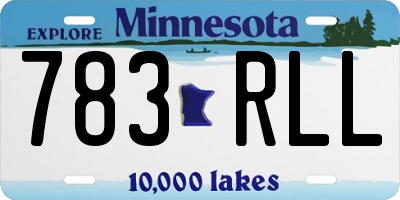 MN license plate 783RLL