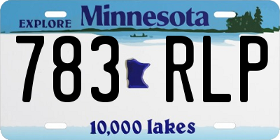 MN license plate 783RLP