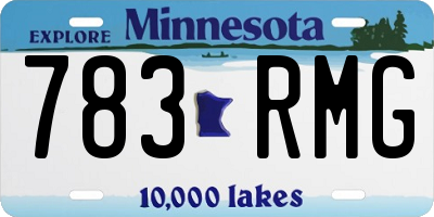 MN license plate 783RMG