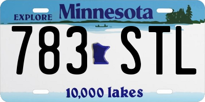 MN license plate 783STL