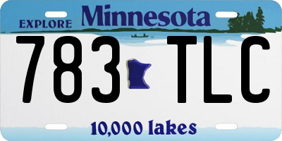 MN license plate 783TLC