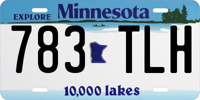 MN license plate 783TLH