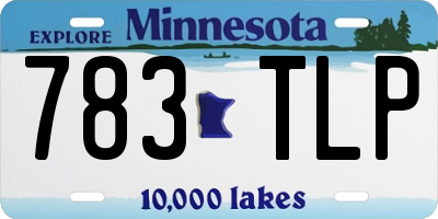 MN license plate 783TLP
