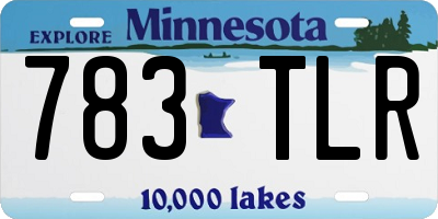 MN license plate 783TLR