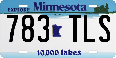 MN license plate 783TLS