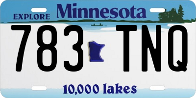 MN license plate 783TNQ