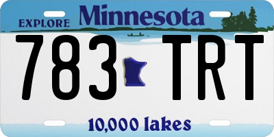 MN license plate 783TRT