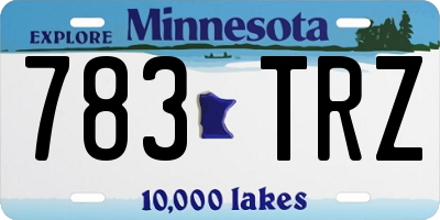 MN license plate 783TRZ