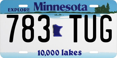 MN license plate 783TUG
