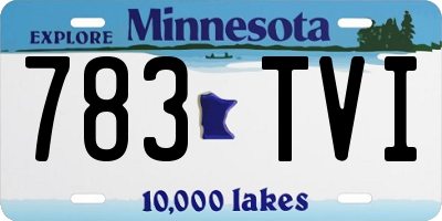 MN license plate 783TVI
