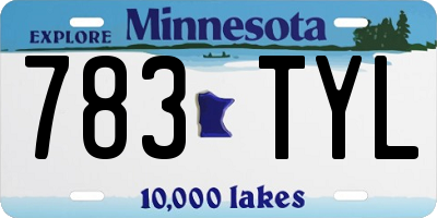 MN license plate 783TYL