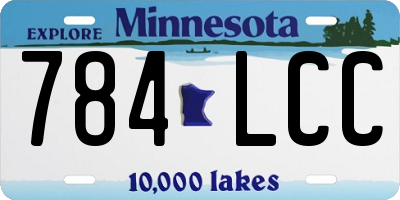 MN license plate 784LCC