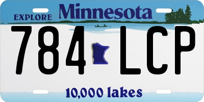 MN license plate 784LCP