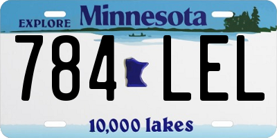 MN license plate 784LEL