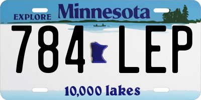 MN license plate 784LEP