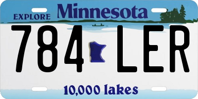 MN license plate 784LER