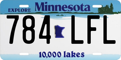 MN license plate 784LFL