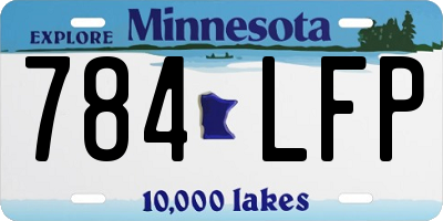 MN license plate 784LFP