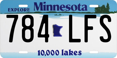 MN license plate 784LFS