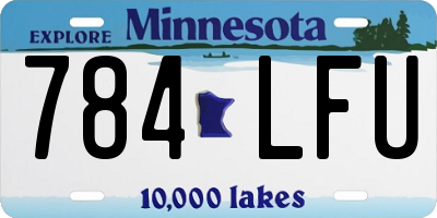 MN license plate 784LFU