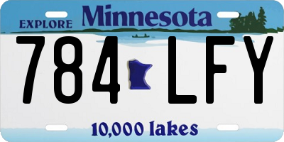 MN license plate 784LFY