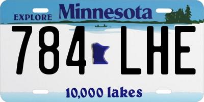 MN license plate 784LHE