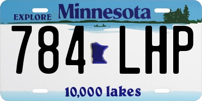 MN license plate 784LHP