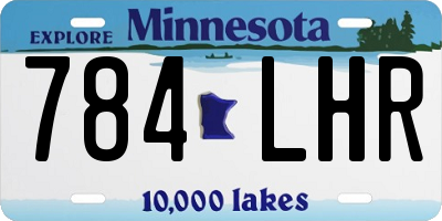 MN license plate 784LHR