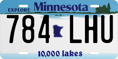MN license plate 784LHU