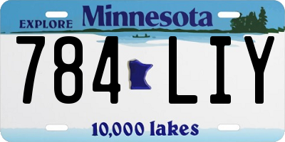 MN license plate 784LIY