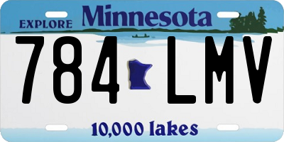 MN license plate 784LMV