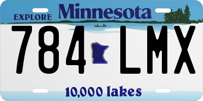 MN license plate 784LMX