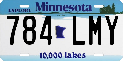 MN license plate 784LMY