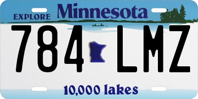 MN license plate 784LMZ