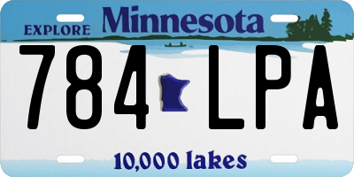 MN license plate 784LPA