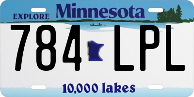 MN license plate 784LPL
