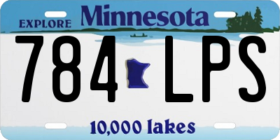 MN license plate 784LPS